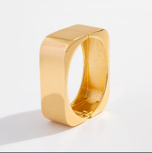 Anti-Tarnish Bold Square Cuff Bracelet